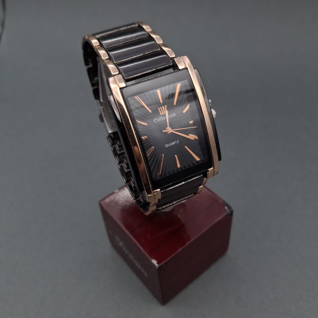 ساعت فلزی طرح اتوبانی چهارگوش