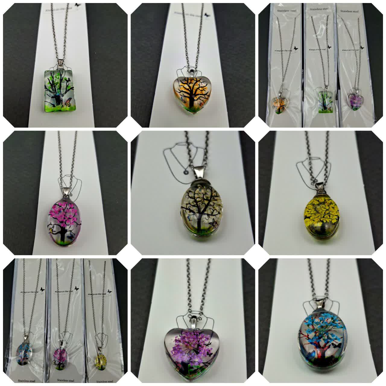 گلوبند شیشه ای درخت زندگی