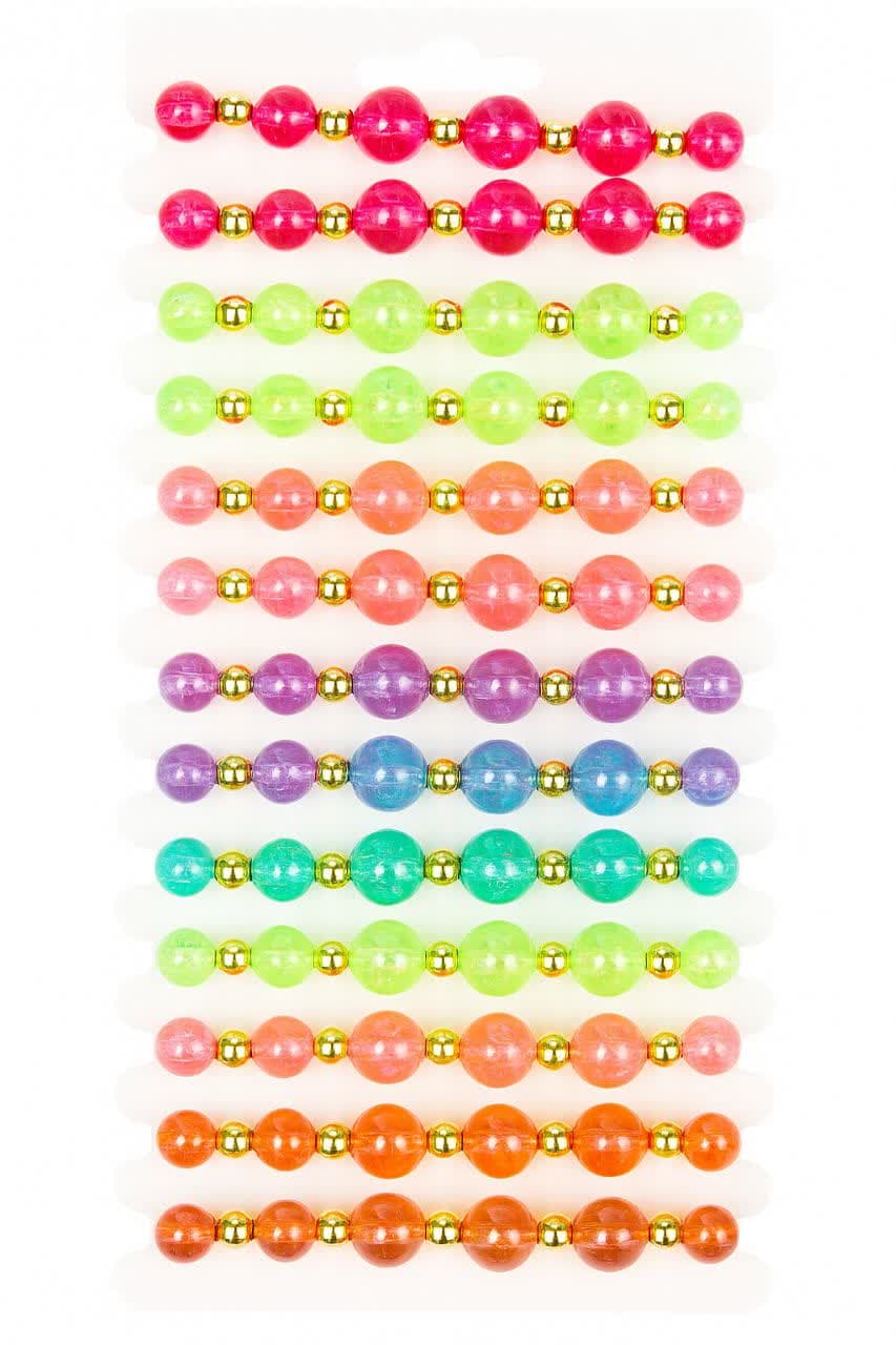 دستبند کارتی مهره براق