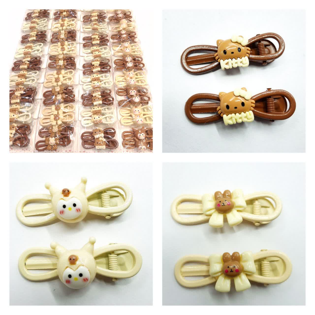 گیر انبری پاپیون عروسک قهوه ای